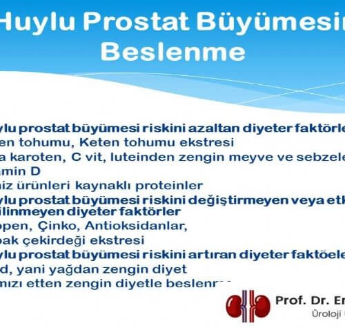 İyi Huylu Prostat Büyümesi Olan Hastalar Nasıl Beslenmeli?