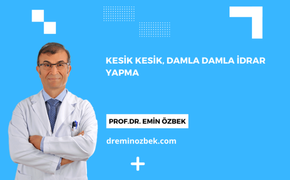 Kesik Kesik, Damla Damla İdrar Yapma