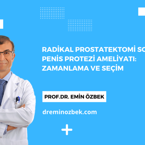 Radikal Prostatektomi Sonrası Penis Protezi Ameliyatı: Zamanlama ve Seçim