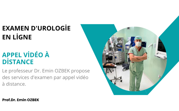 Examen d'urologie en ligne (réunion en ligne en direct)